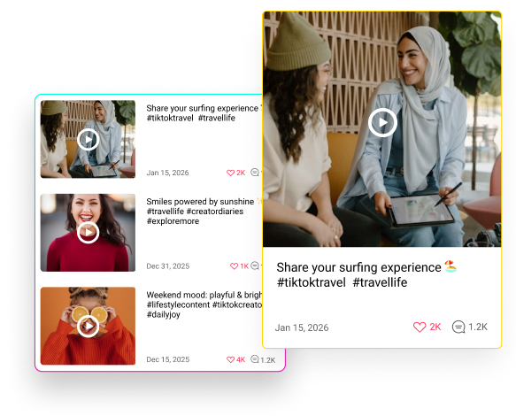 tiktok widget sample